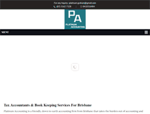 Tablet Screenshot of platinum-accounting.net